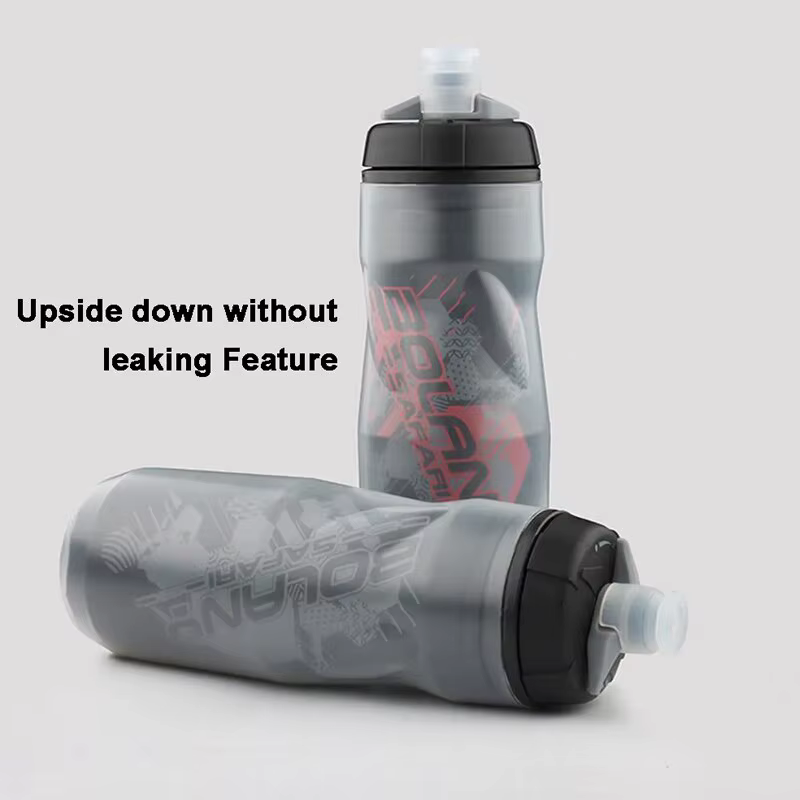Bolany bouteille d'eau de vélo 600ml bouteille d'eau de cyclisme de montagne PP5 bouteille protégée 