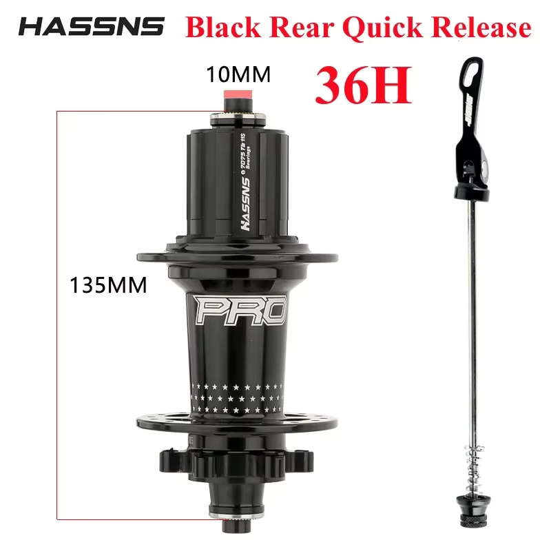 HASSNS PRO7 moyeu vtt 24 32 36 trous portant VTT moyeu à dégagement rapide 36h 32h 24h bagues de vél