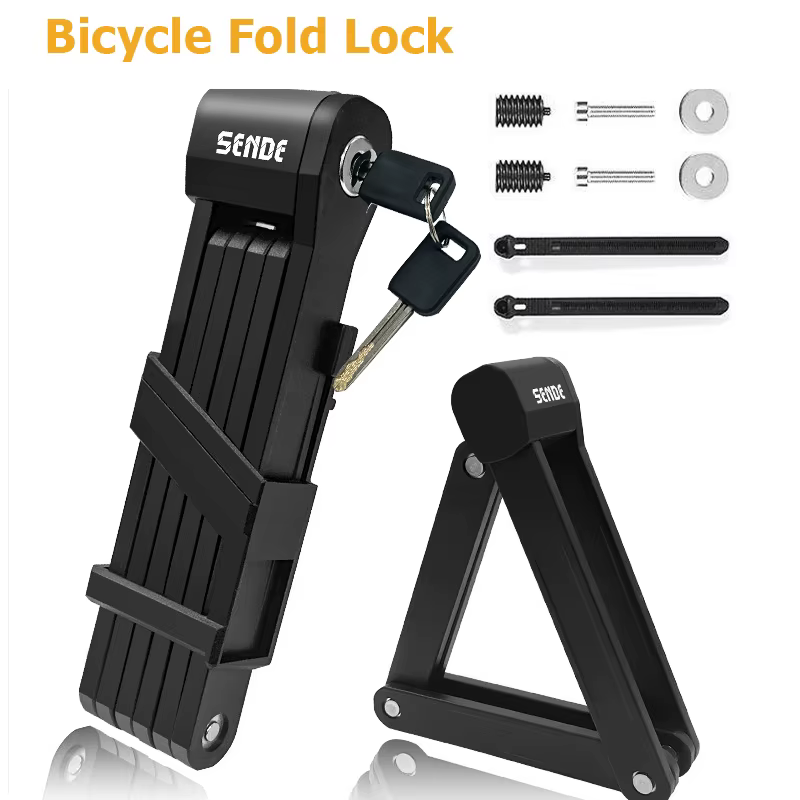 Serrure à chaîne pliante pour vélo, antivol, câble de chaîne pour vélo électrique, cadenas de sécuri