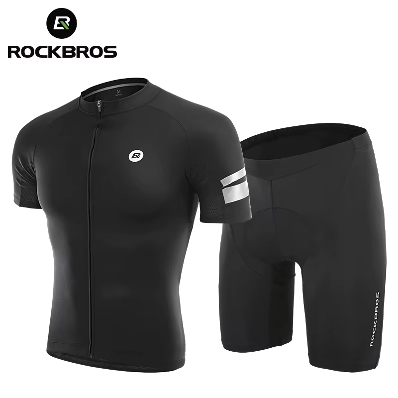 ROCKBROS – maillot de cyclisme pour hommes, chemise d'été respirante, vêtements de vélo à séchage ra