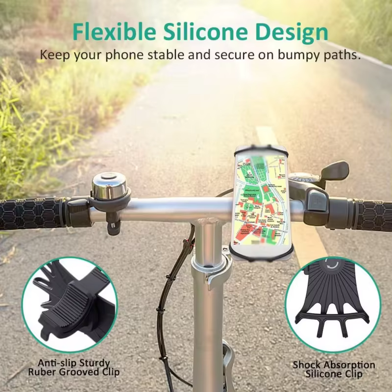 Support de sangle en Silicone support de téléphone de vélo universel support de téléphone portable e