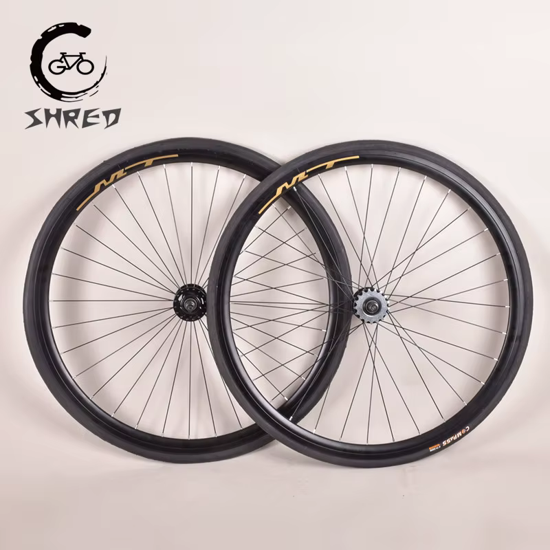 Partners Gear Bike-Roues en alliage d'aluminium, 30mm, paire de roues Fixie, vitesse unique, vélo de