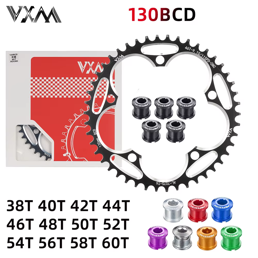 Pignon large étroit pour vélo de route 130BCD rond 38T 40T 42T 44T 46T 48T 50T 52T 54 56T 58T 60 pou