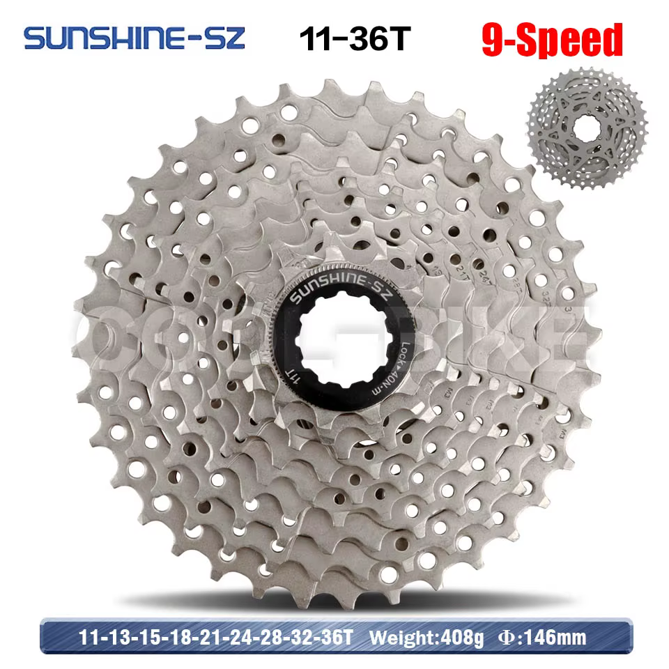 Sunshine – pignon de roue libre pour vtt, 9, 10, 11, 12 vitesses, 36, 40, 42, 46, 50, 52T, pour SHIM