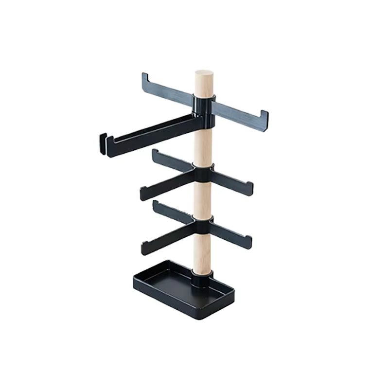 Support de rangement réglable en bois massif pour équipement de vélo, organisateur de bureau pour ca