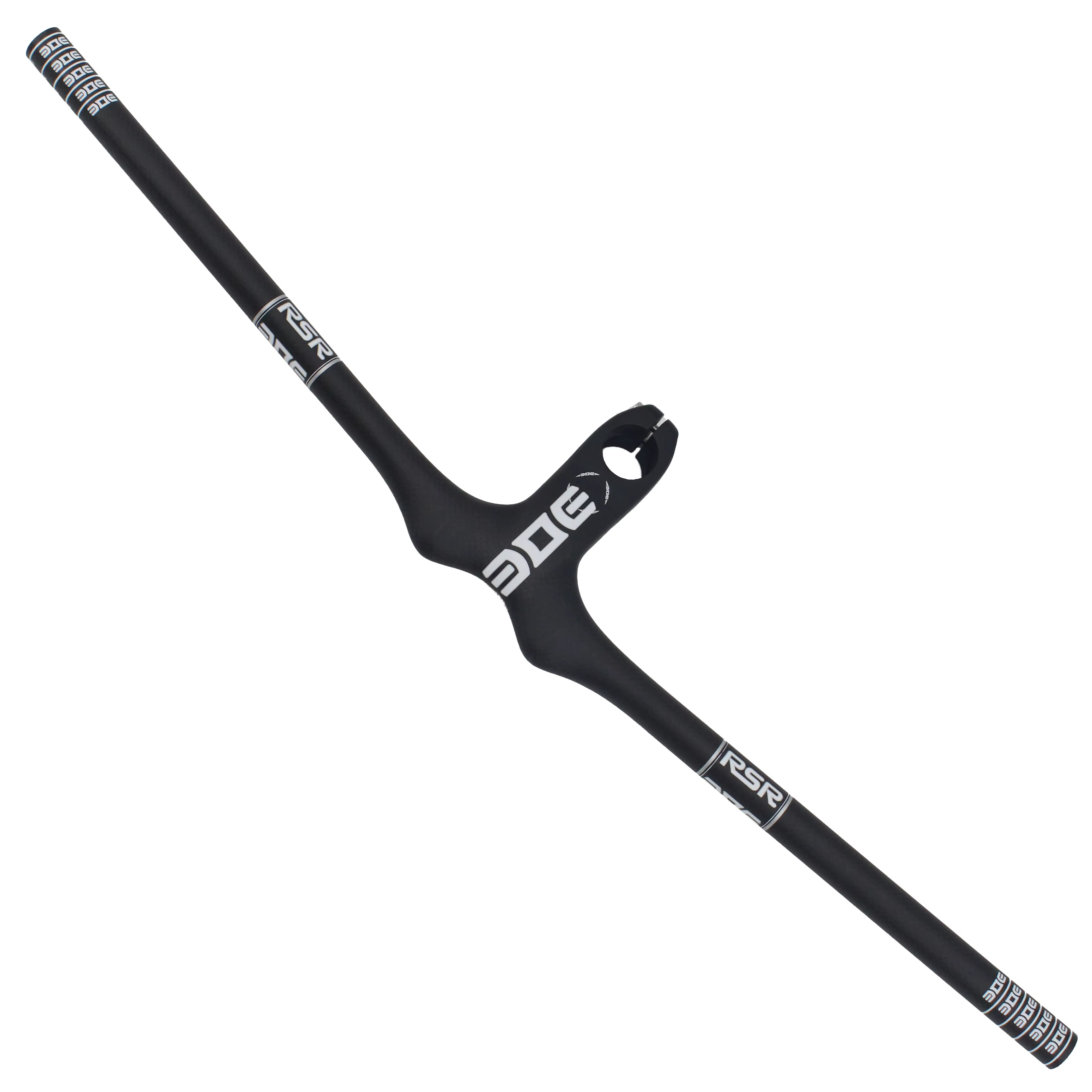 Guidon de vélo de montagne mat 3K entièrement en Fiber de carbone, guidon et tige de vélo en carbone
