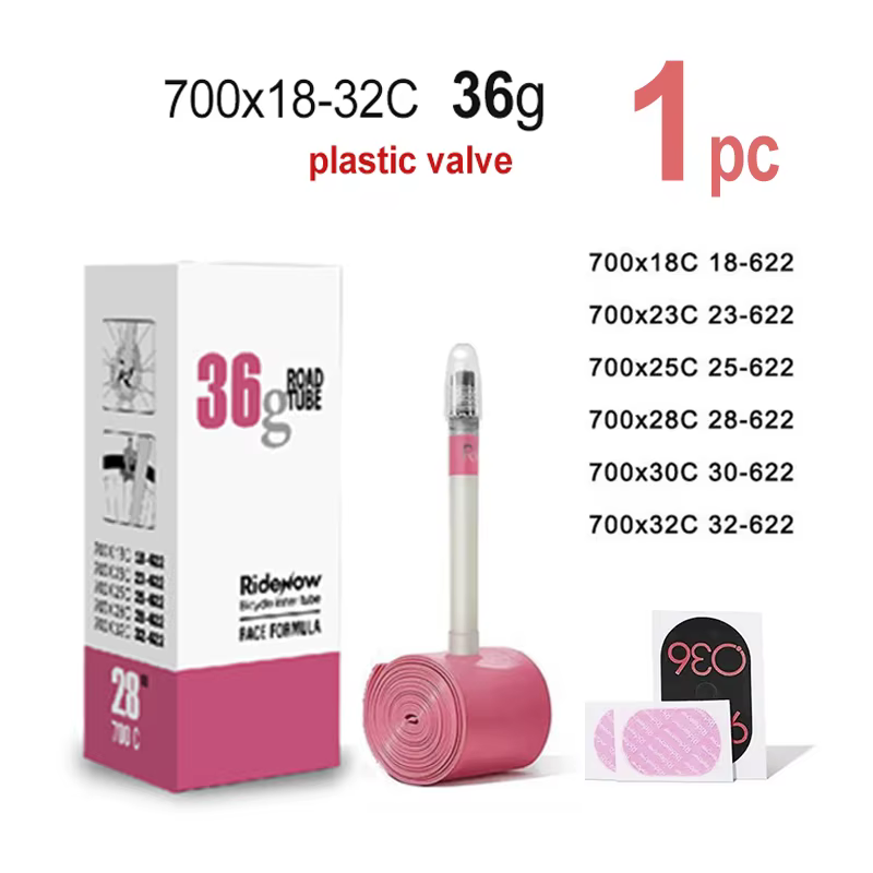 RideNow 700c Tpu chambre à air 700Cx18-32C/32-47C vélo de gravier de route Valve en plastique et noy