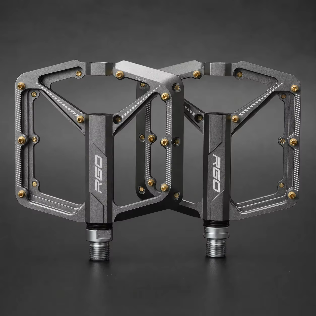 Pédales de vélo GOLDIX RGO PD04 en alliage d'aluminium CNC, 3 roulements lubrifiés, pédales de vélo 