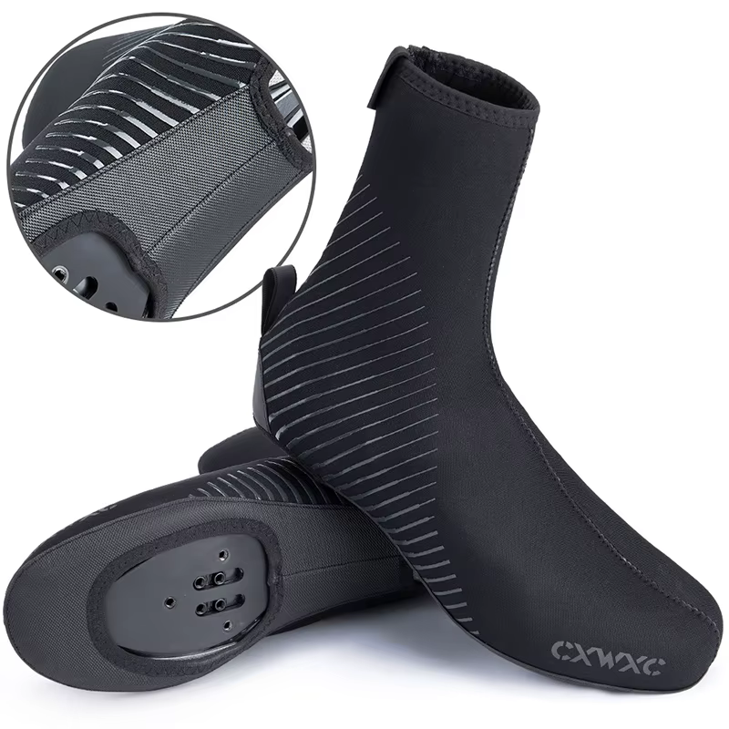 Couvre-chaussures de cyclisme d'hiver chauds pour hommes et femmes, couvre-chaussures de vélo imperm