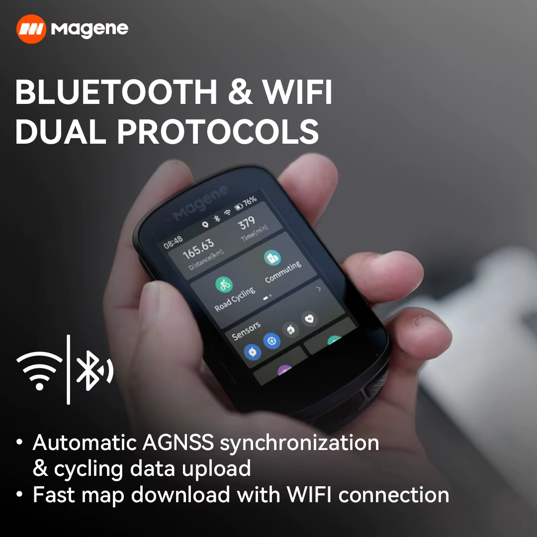 Magene C506 GPS ordinateur de vélo Navigation WiFi compteur de vitesse de Cycle chronomètre numériqu