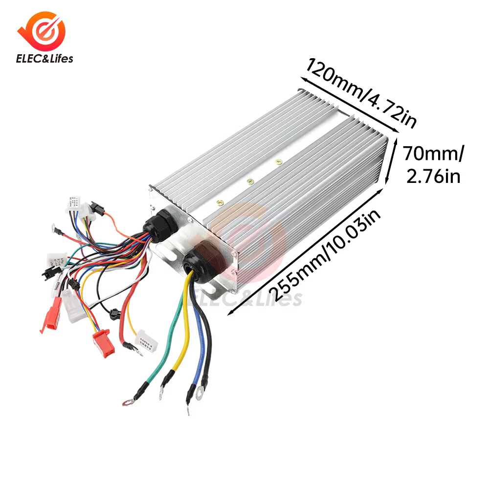 Contrôleur sans balais pour vélo électrique 48V/60V/72V/84V 2000-3000W, pour vélo électrique, scoote