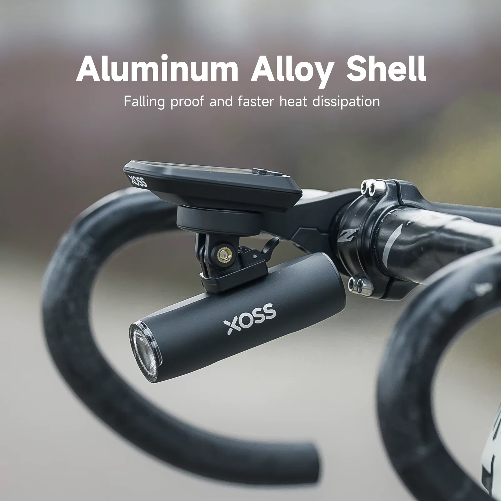 XOSS-Lampe de poche ultralégère pour vélo, lampe de sauna pour vélo, lampe frontale pour VTT, lampe