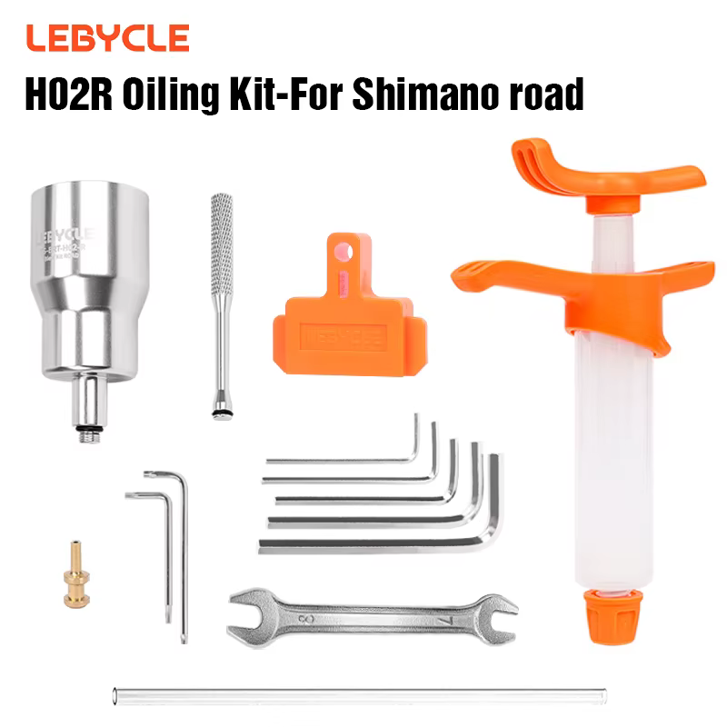 LEBYCLE – Kit d'huilage en alliage pour vélo de route et vtt, pour Shimano, système d'outils de purg