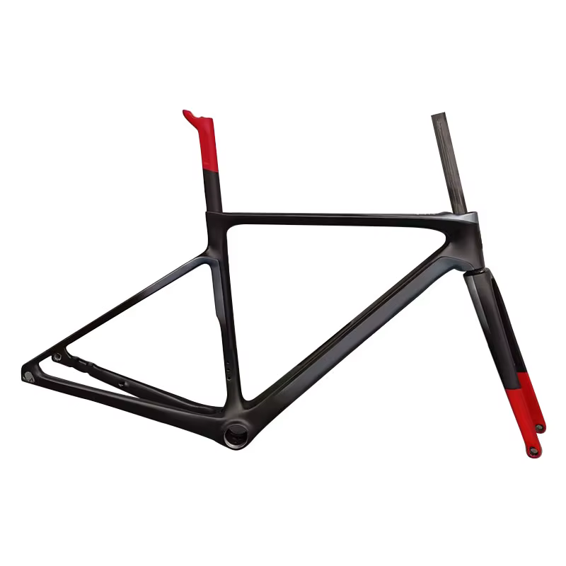 CHAUD! Nouveau cadre de vélo de route en carbone V4Rs T1100 revêtement rouge et noir classique cadre
