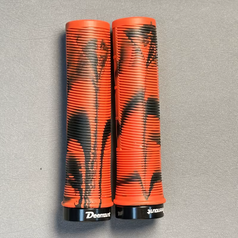 Poignées de vélo EVA, poignées de cyclisme absorbant les chocs avec design ergonomique, motif bleu t