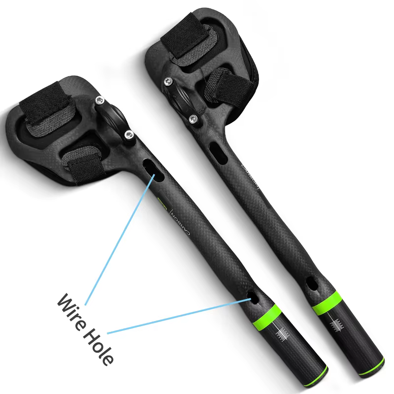 Guidon de vélo de route entièrement en Fiber de carbone, repose-autoroute, guidon Aero Carbon TT, ba