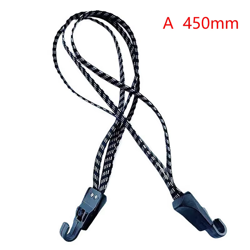 Corde à bagages de vélo, sangles de support élastiques, boucle de ceinture en caoutchouc avec croche