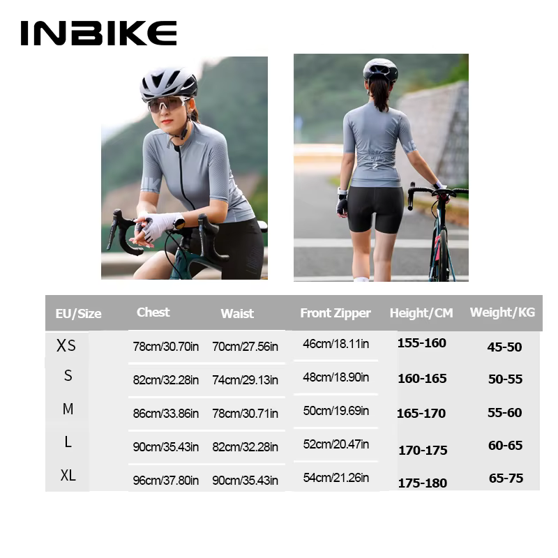 INBIKE été femmes à manches courtes maillot de cyclisme séchage rapide vtt haut vélo chemises d'équi