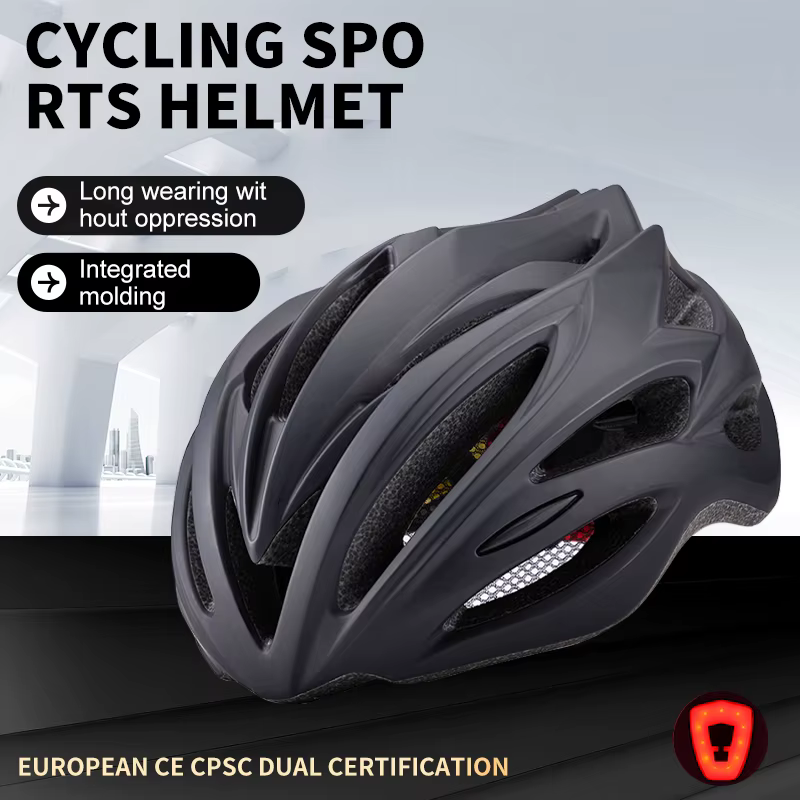 Horntour nouveau casque de vélo avec feu arrière ultraléger casque de vélo de route de course pour h
