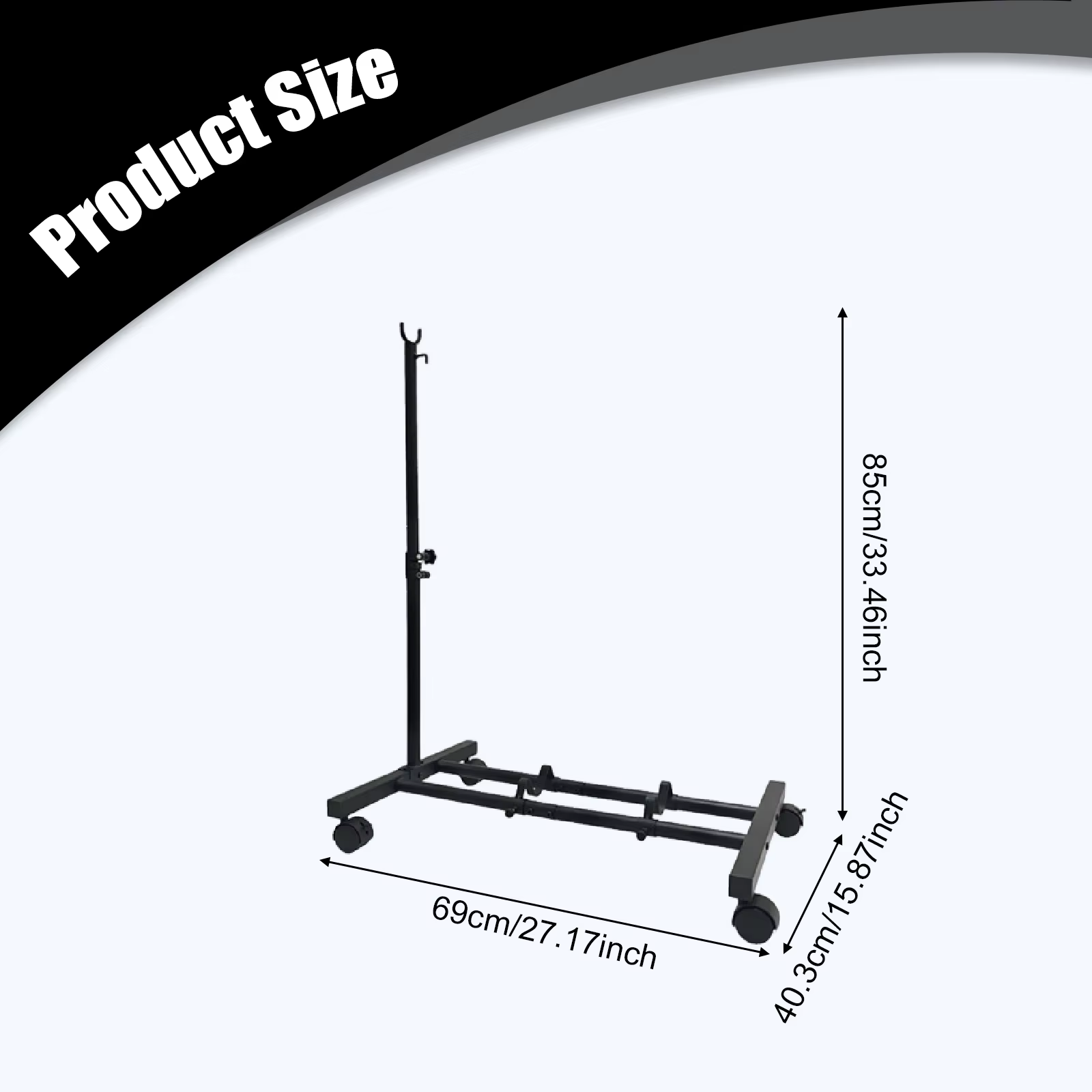 Support de vélo vertical en métal, hauteur réglable, stable, autoportant, pour rangement intérieur,