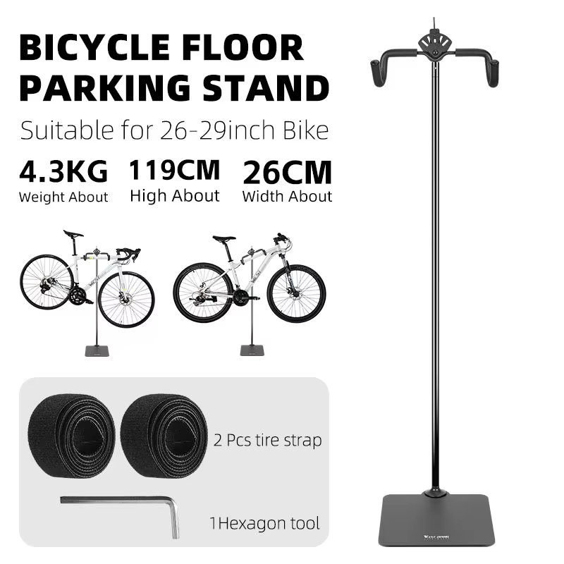 WEST BIKING – support de stationnement pour vélo de route et vtt, support de sol en alliage d'alumin