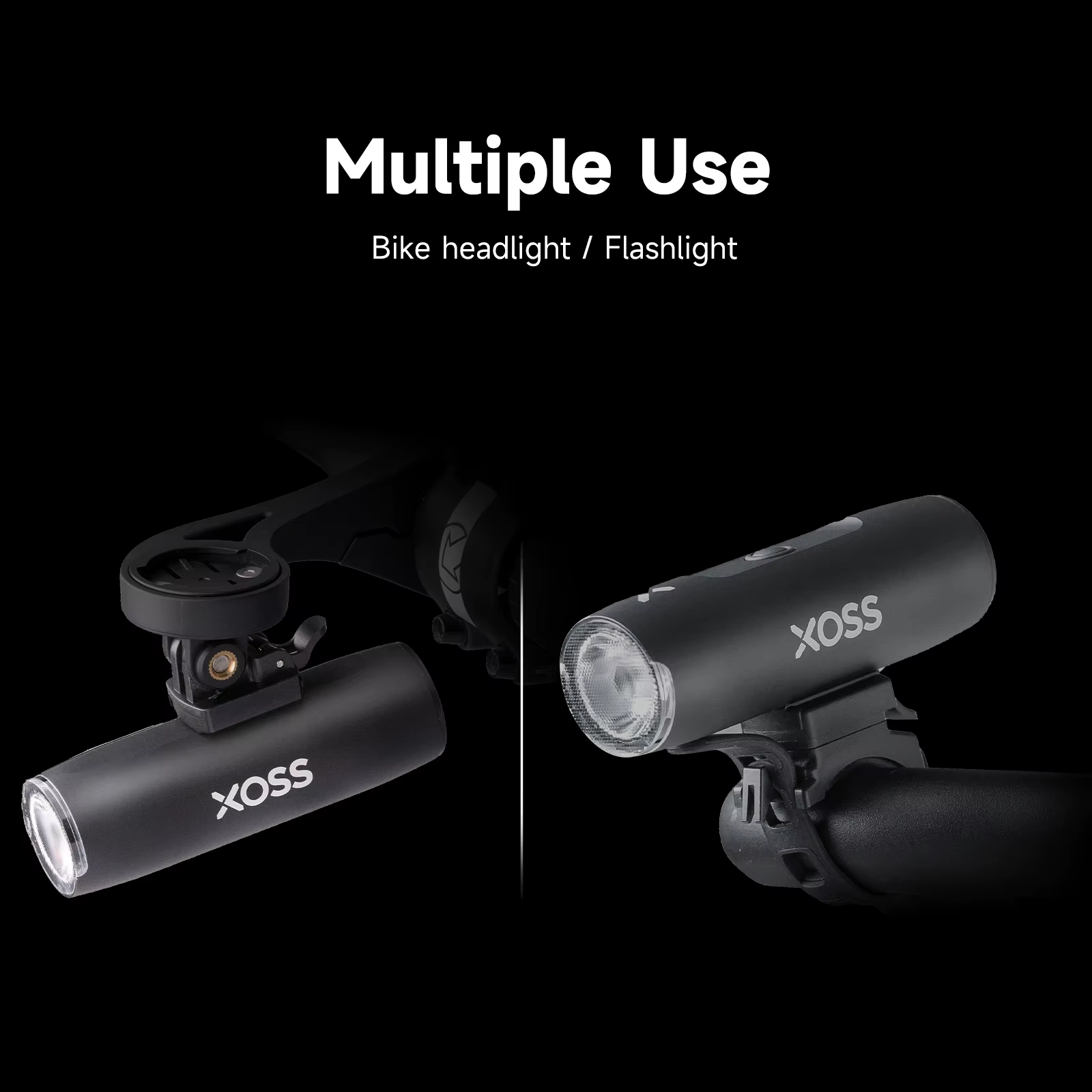 XOSS-Lampe de poche ultralégère pour vélo, lampe de sauna pour vélo, lampe frontale pour VTT, lampe