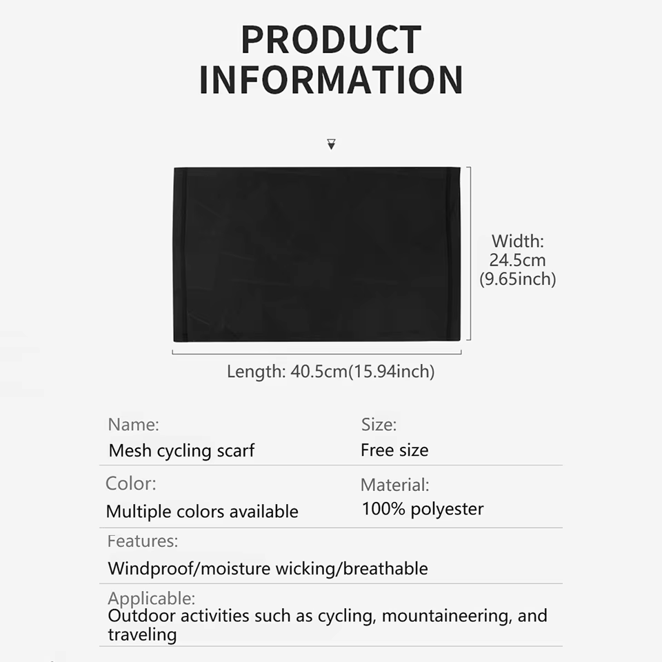 GTUBIKE hommes coupe-vent cache-cou élastique Tube écharpe oreille couverture mâle foulards de tête 