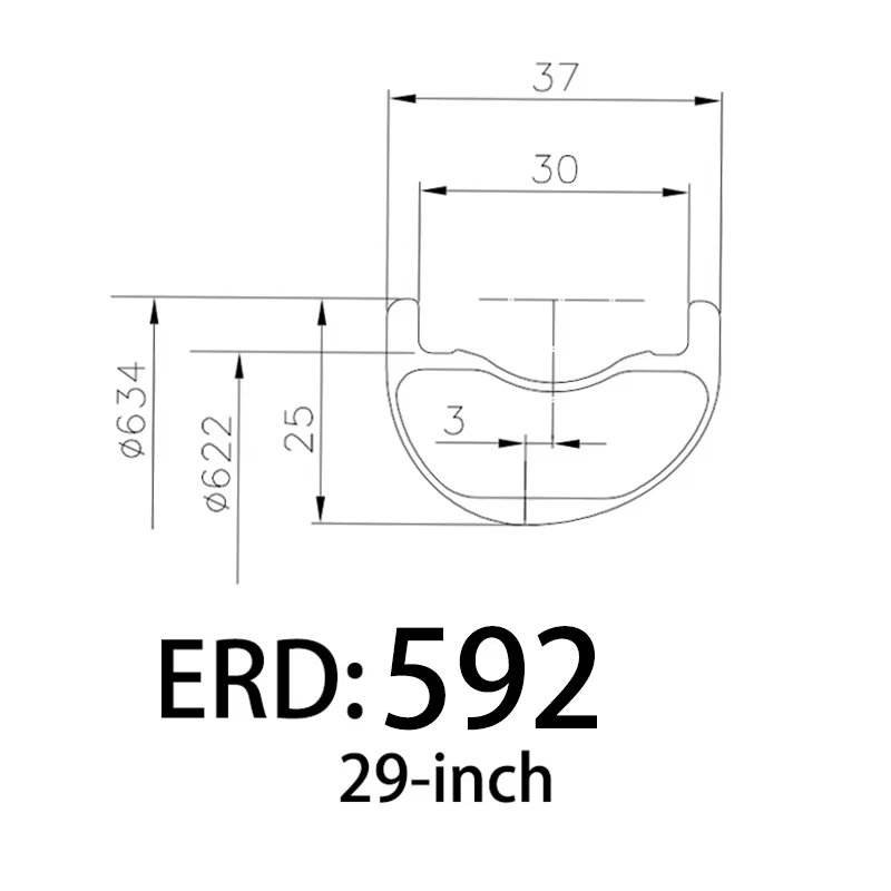 Jantes de vélo de montagne XC en carbone 29 pouces 368g ultralégères, intérieur 30mm extérieur 37mm,