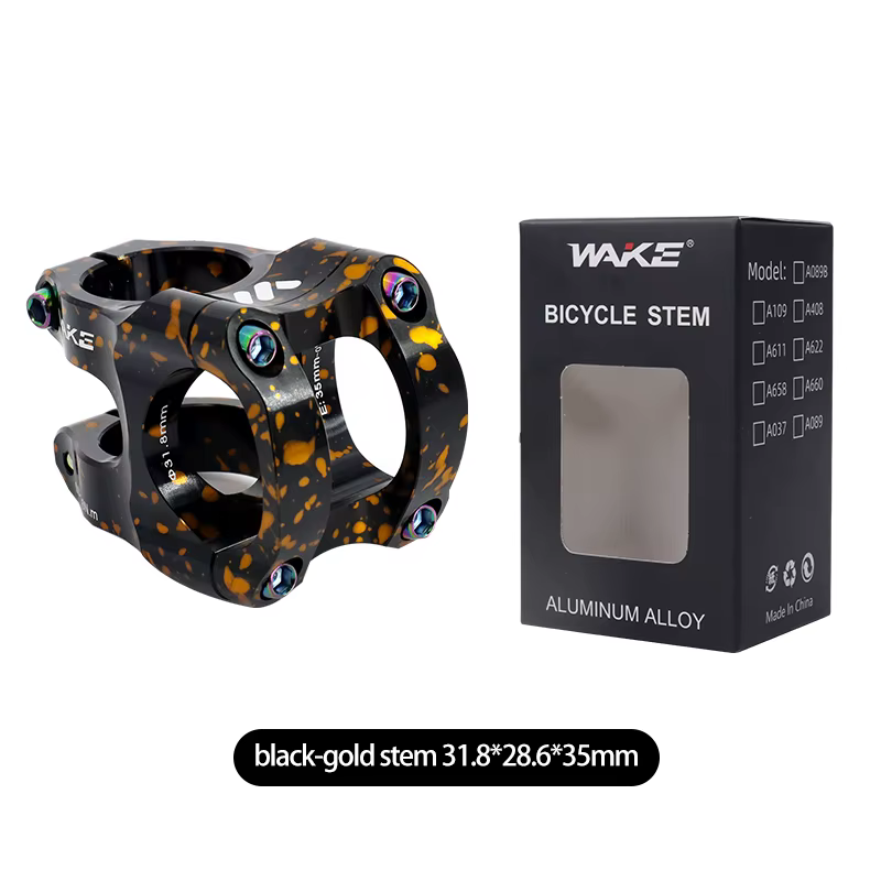Wake vtt puissance vélo tige courte 35mm montagne vélo pont guidon réglable tige Riser 31.8 cyclisme