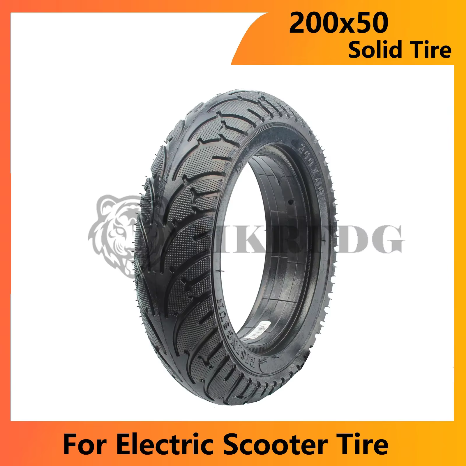 Pneu solide 200x50 pour roue arrière Speedway mini 4 Pro, pneu RISINGSUN pour Scooter électrique de 