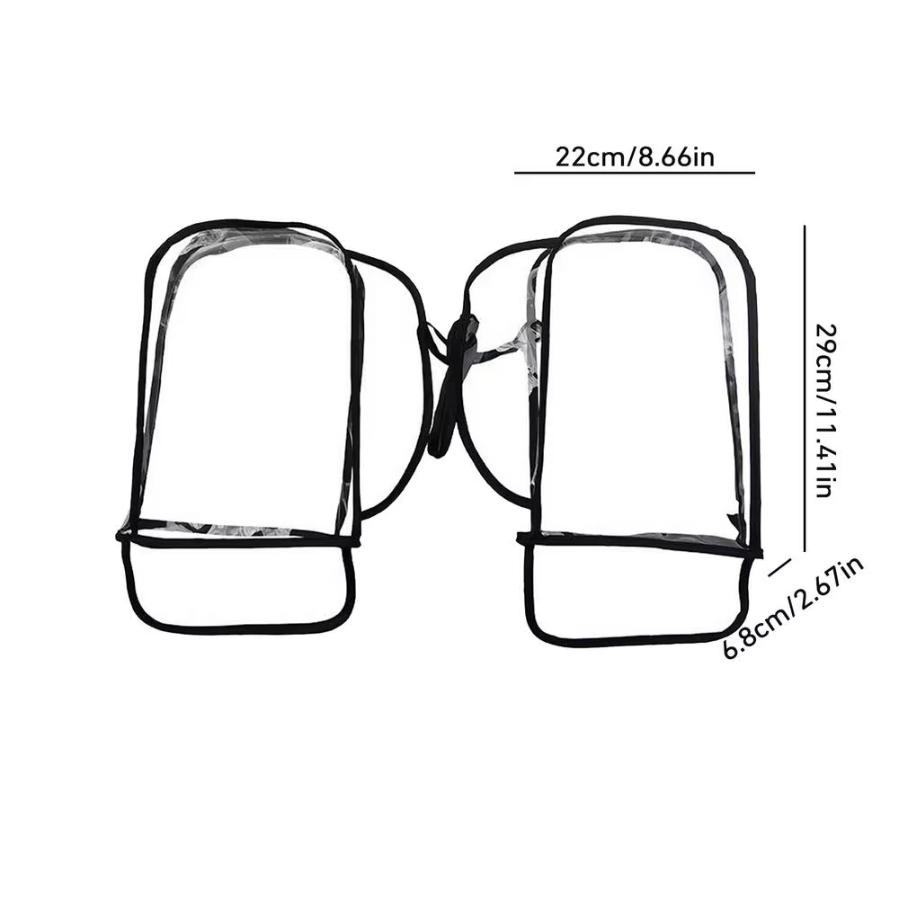Mitaines de guidon gants de vélo résistant à l'eau résistant à la déchirure coupe-vent Transparent h