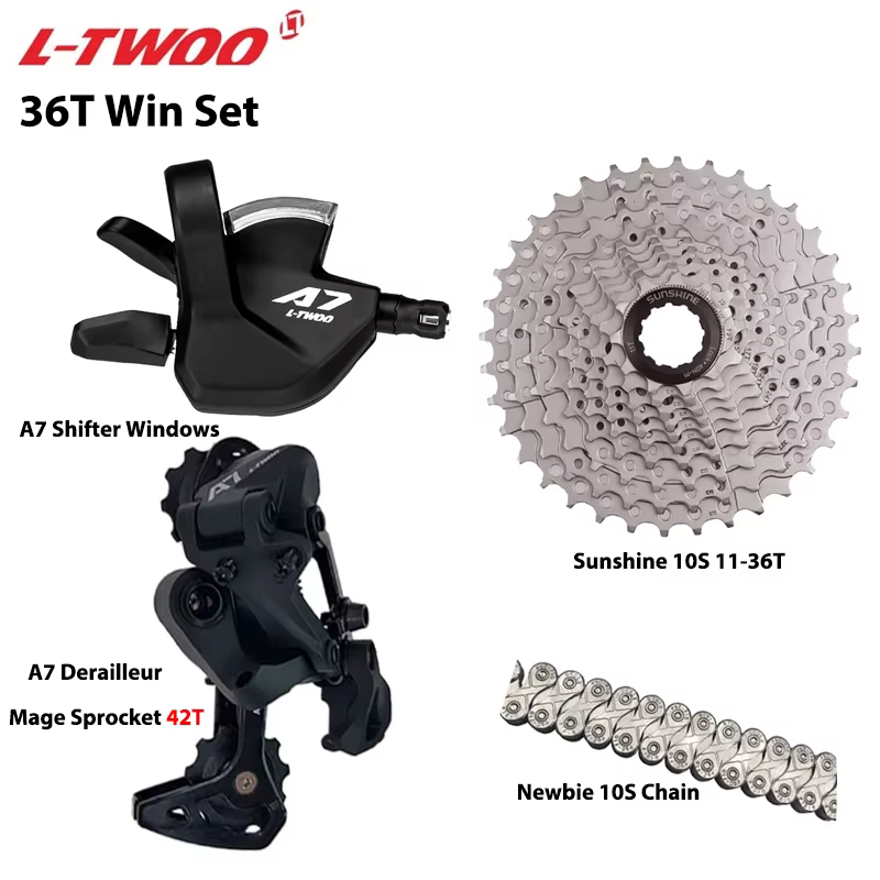 LTWOO A7 1X10S groupe 10 vitesses levier de changement de vitesse dérailleur SUNSHINE Cassette 36T 4