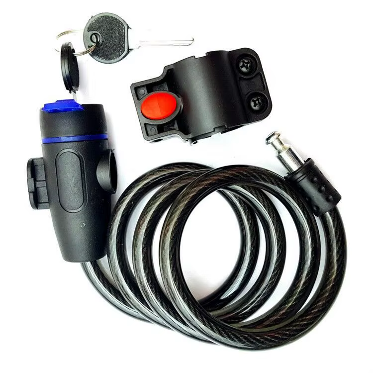 Serrure antivol pour vélo, vtt, vélo de route, fil d'acier, chaîne, casque de moto, vélo pliant, Sco