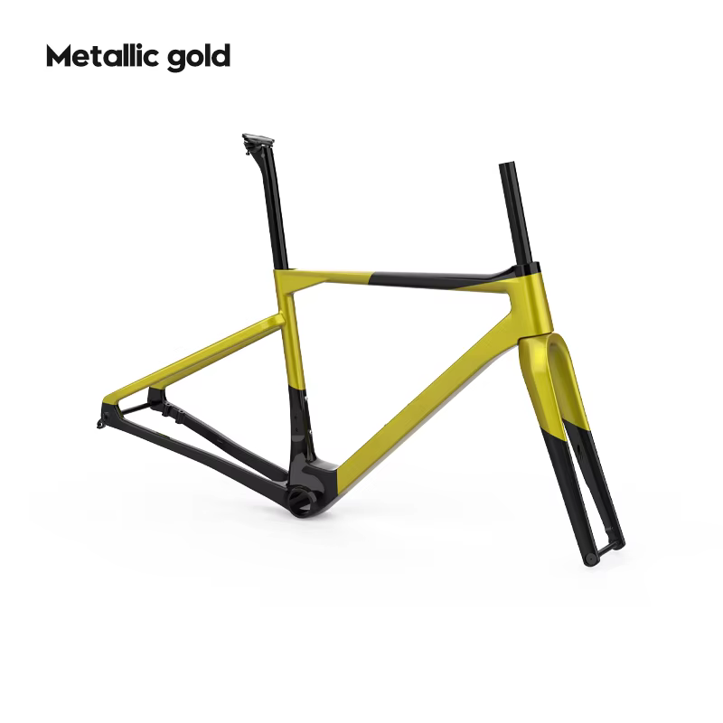 Cadre en fibre de carbone pour vélo gravel urbain TFSA JH-37 avec freins à disque T47 pour VTT et vé