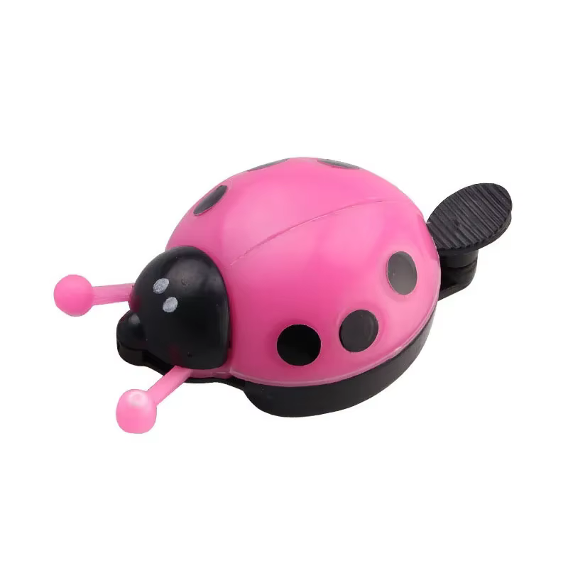 1PC vélo petite cloche dessin animé coccinelle cloches de cyclisme pour beaux enfants filles vélo Ri