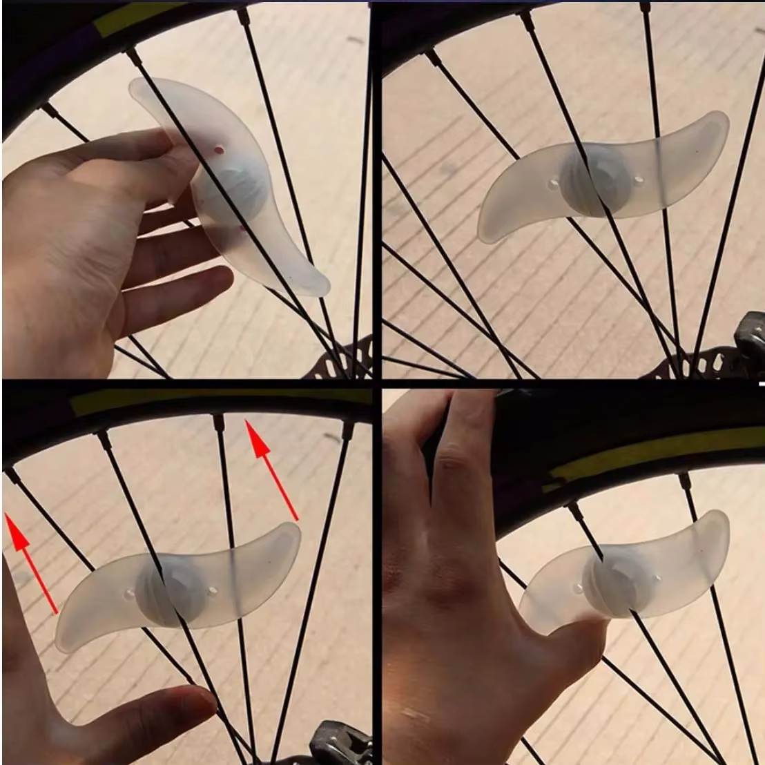 Feu étanche pour rayons de roue de vélo - 3 modes pour la sécurité et la visibilité - Installation f