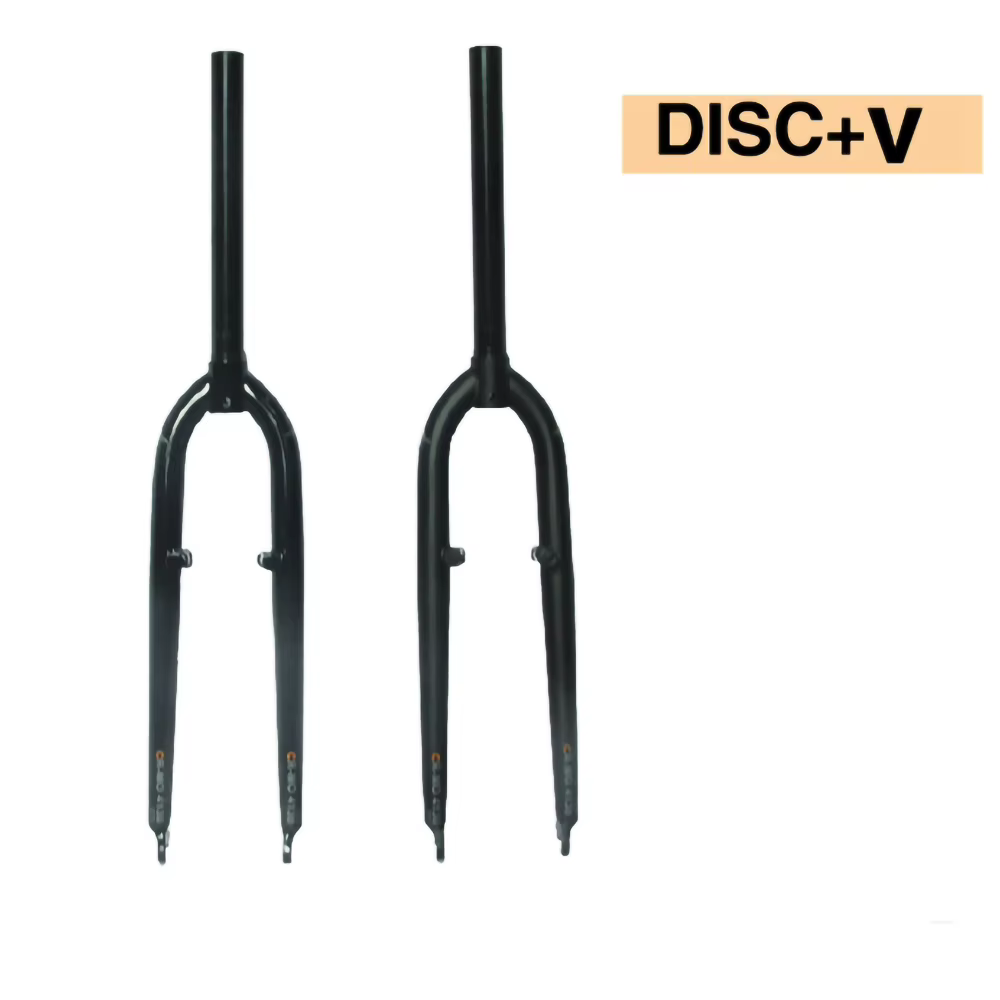 26/27.5ER DARKROCK CM-3 /CM-5 cr-mo Steels fourche avant 28.6mm disque et V frein vtt fourche rigide