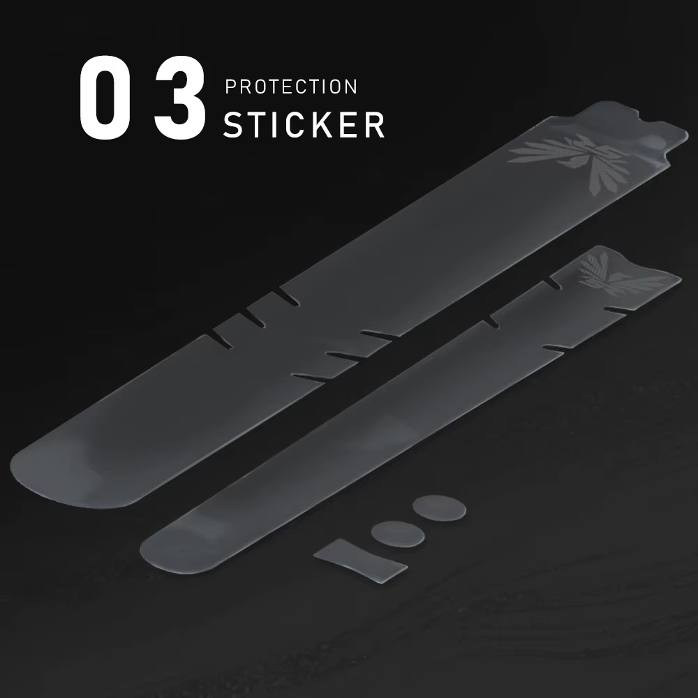 KRSEC cadre de vélo PVC Transparent protecteur autocollants vtt route vélo Protection autocollants c