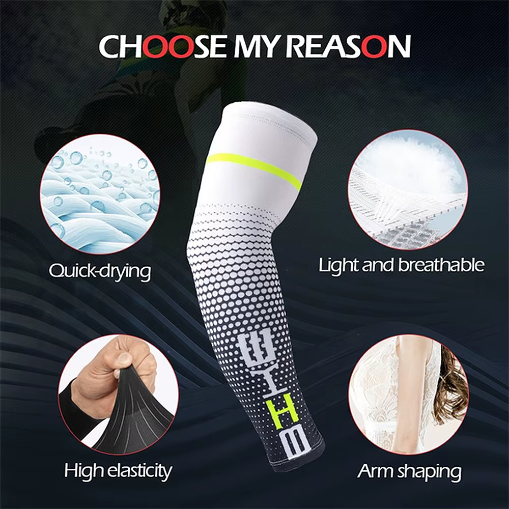 1 paire unisexe cyclisme course sport manches bras refroidissement manches UV Protection solaire man