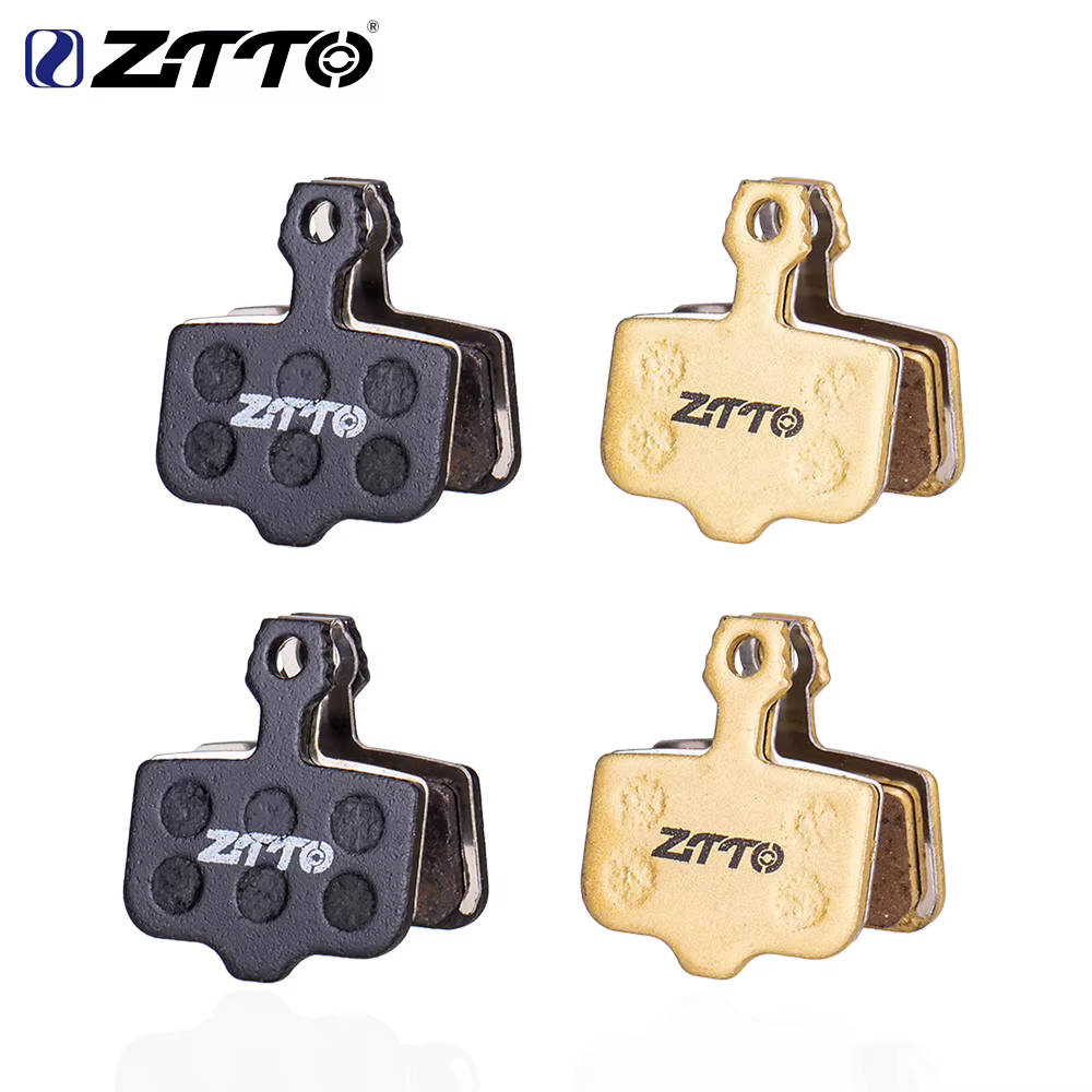 ZTTO 4 paires vtt vélo semi-métallique entièrement métallique plaquettes de frein à disque VTT plaqu