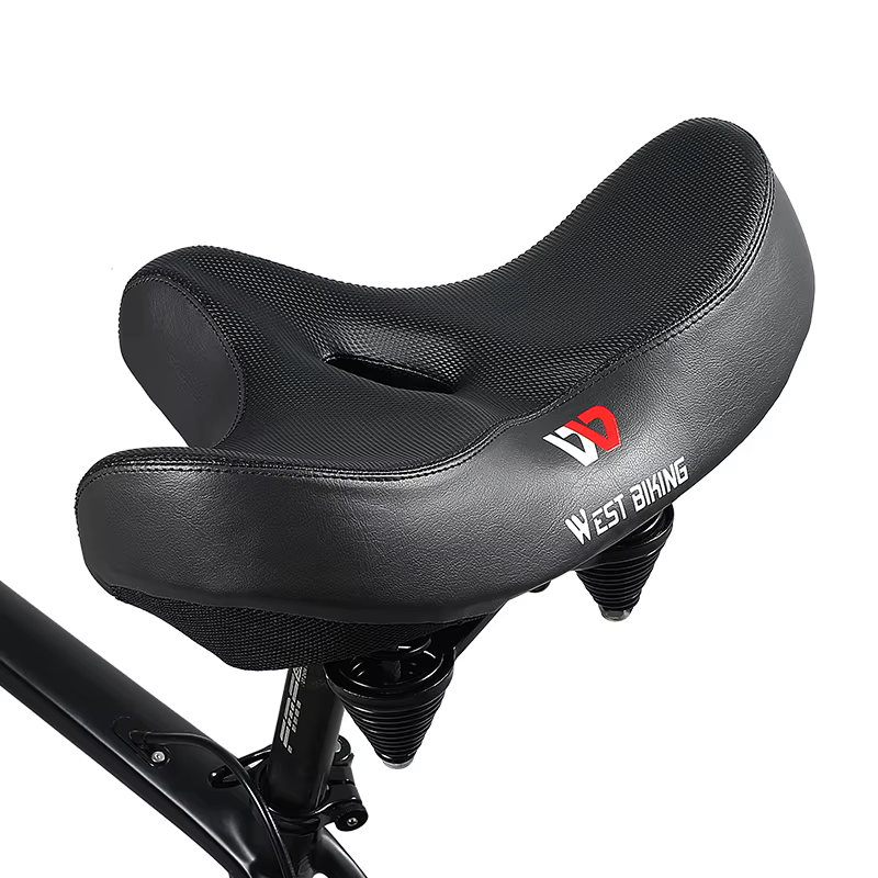 WEST BIKING – selle de vélo ergonomique et souple, coussin large et épais, pour vtt, vélo de route, 