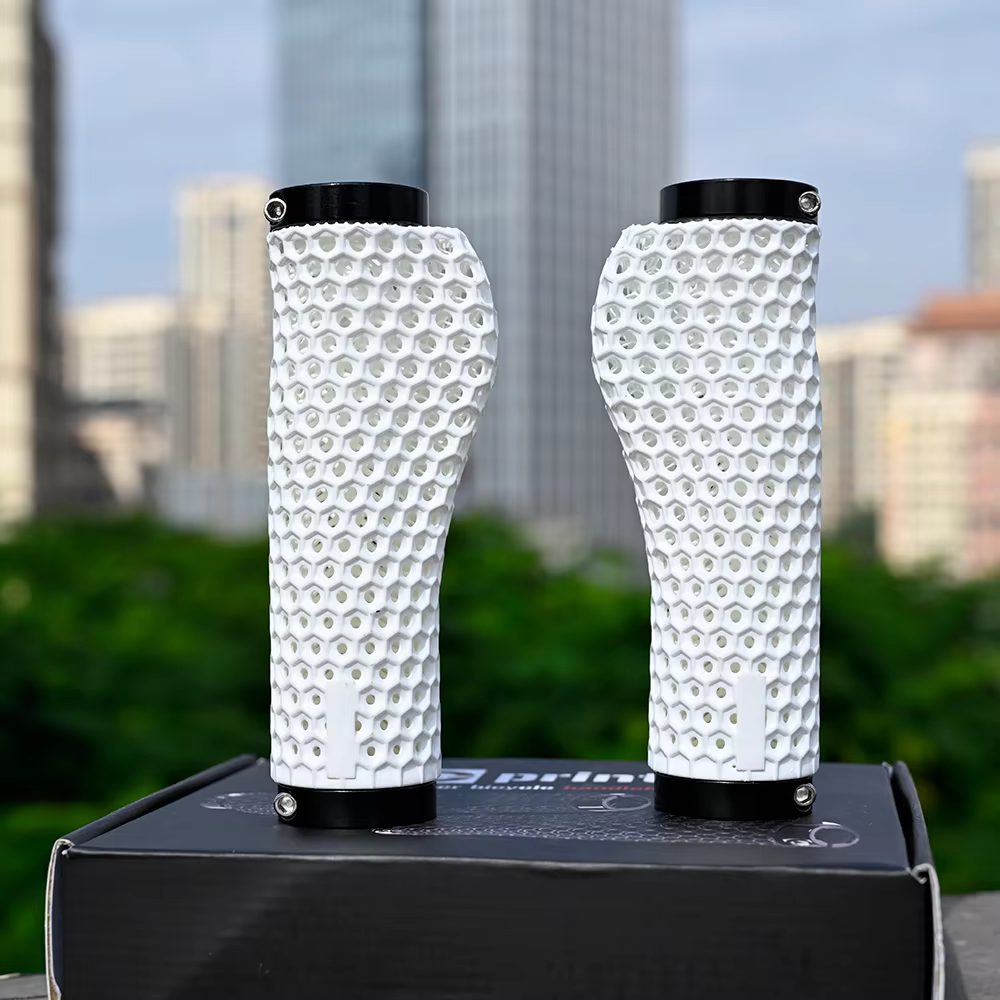 Poignées de guidon de vélo GOLDIX en nid d'abeille imprimées en 3D, réglables, à verrouillage bilaté