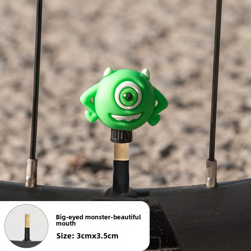 Capuchons de valve de vélo mignons en forme de dessin animé pour vélos de route et VTT, accessoires