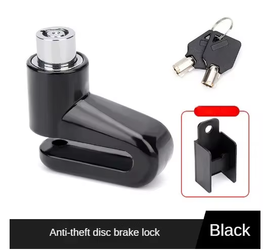 Serrure antivol pour moto, cadenas pour frein à disque de roue de vélo avec 2 clés pour VTT, Scooter
