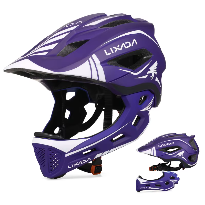 Casque intégral amovible avec poignées pour enfants, équipement de protection pour le cyclisme, le s