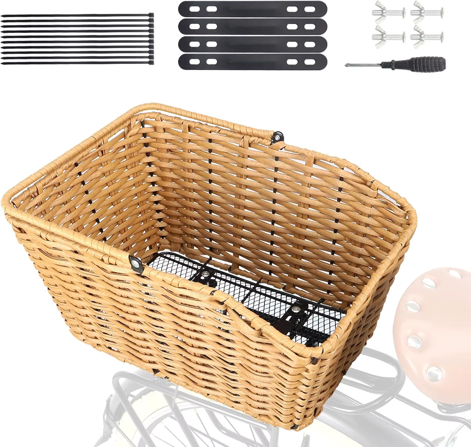 ZUKKA-mir arrière de vélo tissé de grande capacité avec outils d'installation, convient à la plupart