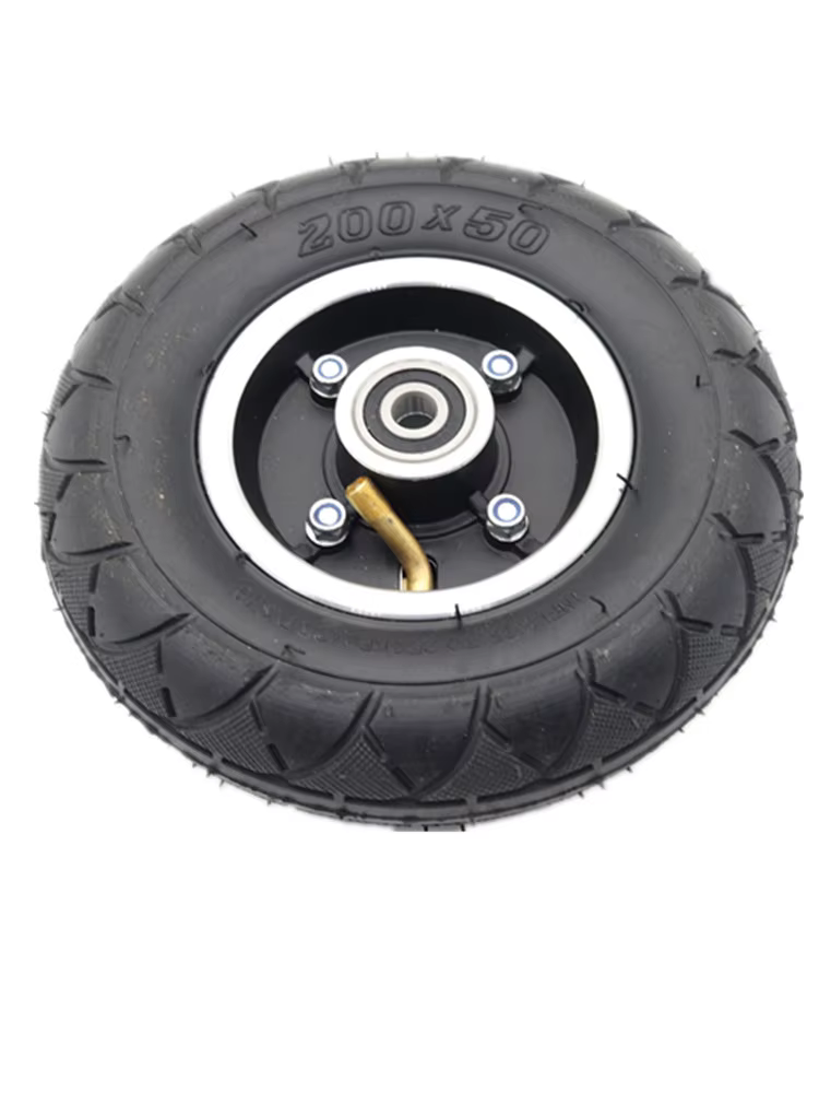 Roue de Scooter électrique de 8 pouces, 200x50, pneu pneumatique intérieur et extérieur en alliage d
