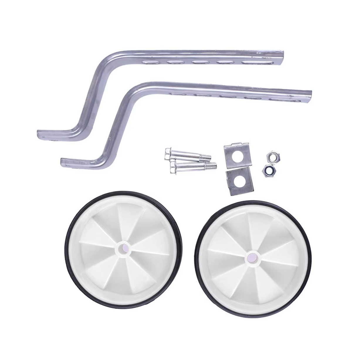 Kit de roues d'apprentissage robustes en acier pour vélos de 12, 14, 16, 18 et 20 pouces