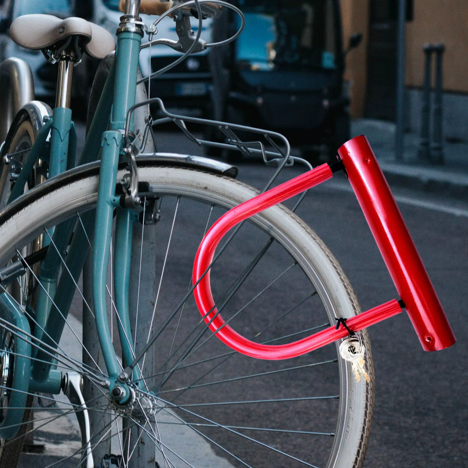 Serrure de vélo U Lock sécurité cyclisme D serrures incassables pour clôture Garage extérieur