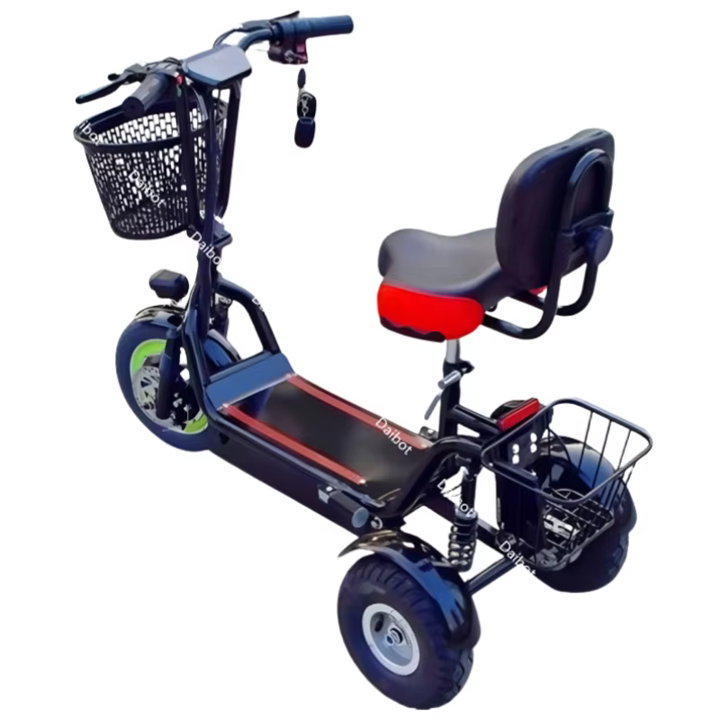 Mini Tricycle électrique pliable de 10 pouces pour adultes, tout Terrain, 800W, 48V, 3 roues, Scoote
